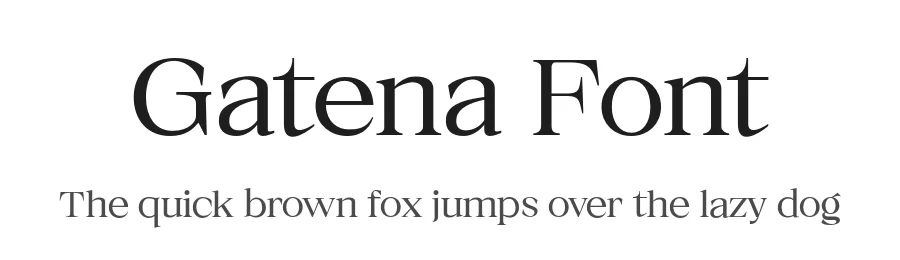 Gatena Font by YUKITA CREATIVE — Serif Font