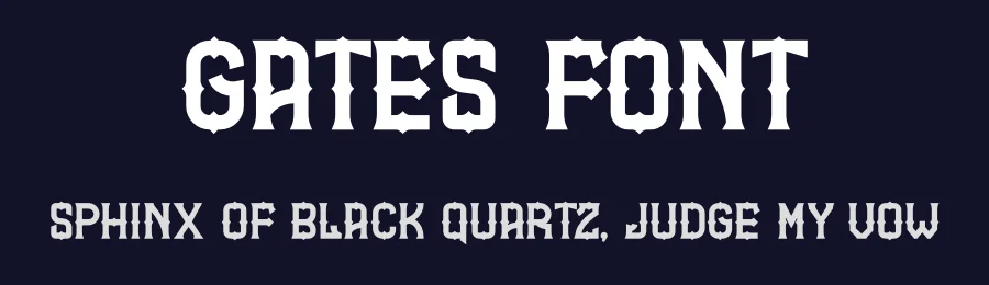 Gates Font by idealeksis — Display Font — thumbnail 2