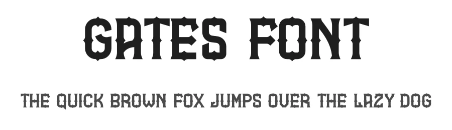 Gates Font by idealeksis — Display Font