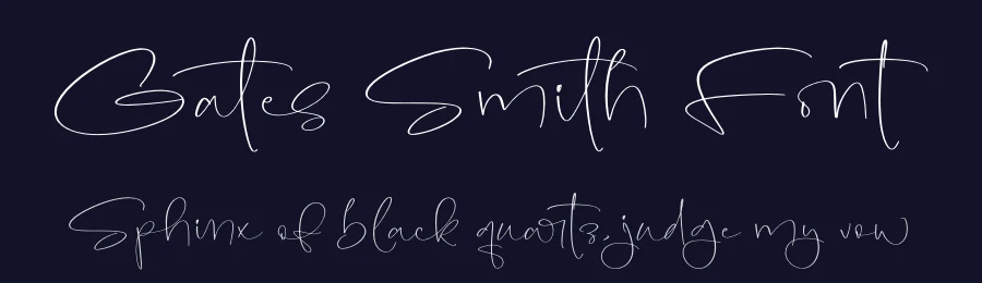 Gates Smith Font by stylishtype.co — Script Handwritten Font — thumbnail 2