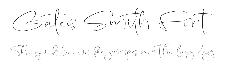 Gates Smith Font by stylishtype.co — Script Handwritten Font