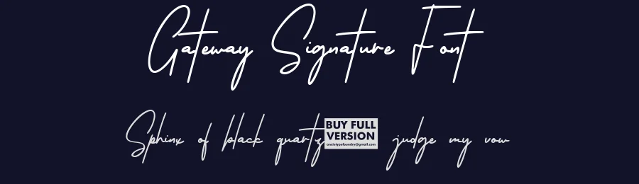Gateway Signature Font by Anxietype Foundry — Decorative Font — thumbnail 2
