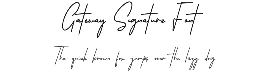 Gateway Signature Font by Anxietype Foundry — Decorative Font