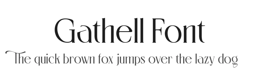 Gathell Font by alit design — Serif Font