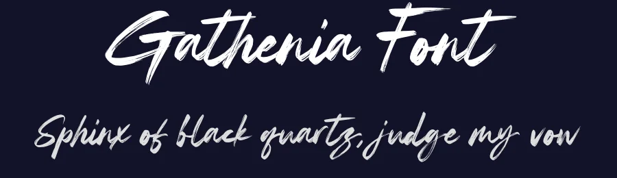 Gathenia Font by Rantautype — Script Handwritten Font — thumbnail 2