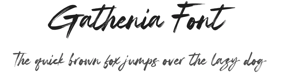 Gathenia Font by Rantautype — Script Handwritten Font