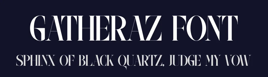 Gatheraz Font by rvandtype — Serif Font — thumbnail 2