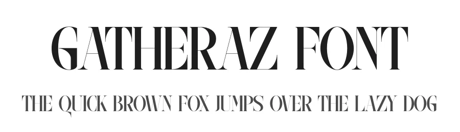 Gatheraz Font by rvandtype — Serif Font