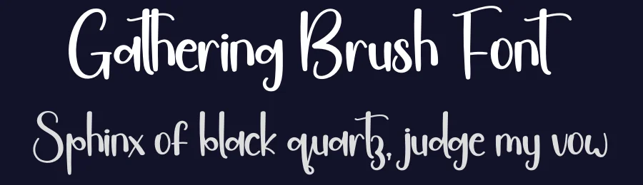 Gathering Brush Font by creativeletter — Script Handwritten Font — thumbnail 2