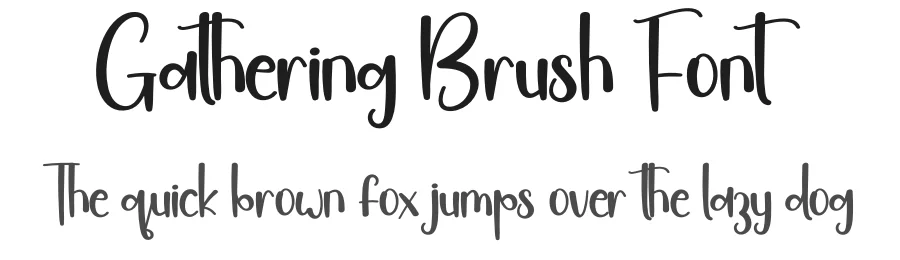 Gathering Brush Font by creativeletter — Script Handwritten Font