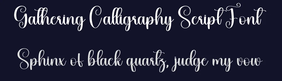 Gathering Calligraphy Script Font by creativeletter — Script Handwritten Font — thumbnail 2