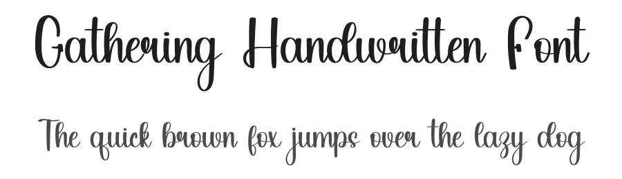 Gathering Handwritten Font by inermediaSTUDIO — Script Handwritten Font