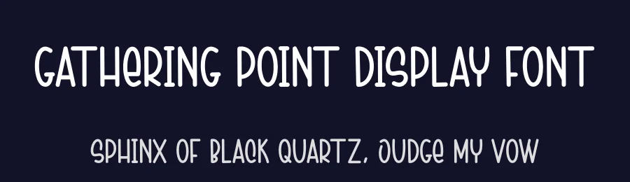 Gathering Point Display Font by creativeletter — Display Font — thumbnail 2
