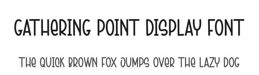 Gathering Point Display Font by creativeletter — Display Font