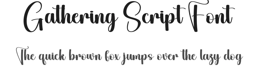 Gathering Script Font by andikastudio — Script Handwritten Font