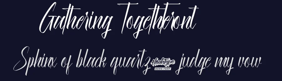 Gathering Together Font by noahtype — Script Handwritten Font — thumbnail 2