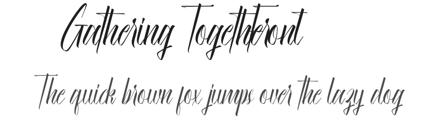 Gathering Together Font by noahtype — Script Handwritten Font