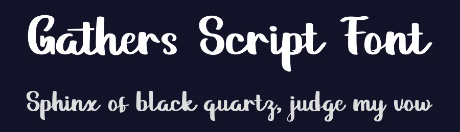 Gathers Script Font by twinletter — Script Handwritten Font — thumbnail 2