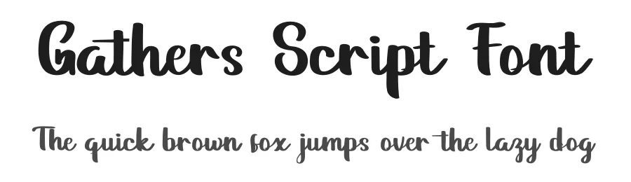 Gathers Script Font by twinletter — Script Handwritten Font