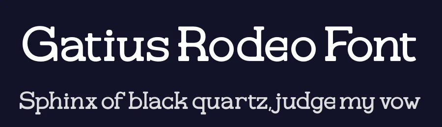 Gatius Rodeo Font by timelesstype.co — Slab Serif Font — thumbnail 2