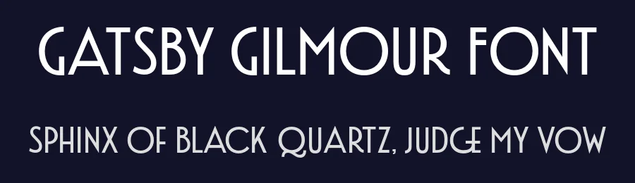 Gatsby Gilmour Font by Viswell Sudio — Sans Serif Font — thumbnail 2