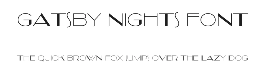 Gatsby Nights Font by HipFonts β Display Font