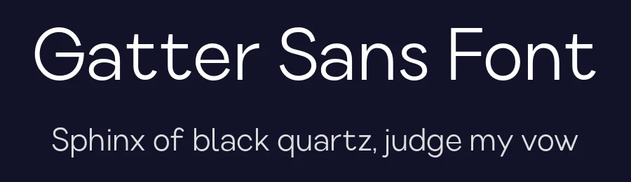 Gatter Sans Font by Serdar Öztürk — Sans Serif Font — thumbnail 2