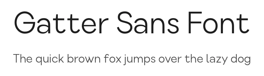 Gatter Sans Font by Serdar Öztürk — Sans Serif Font