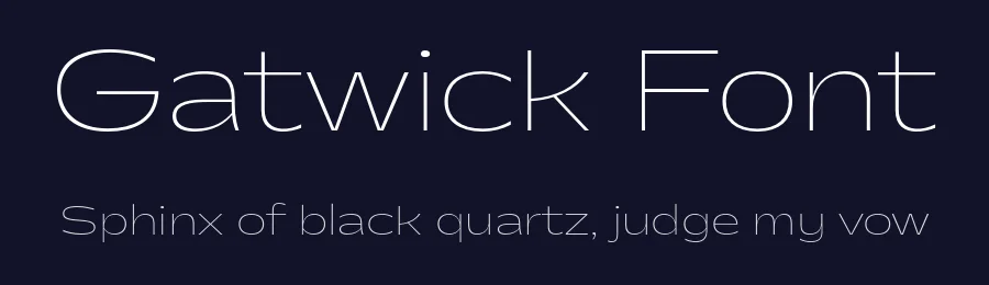 Gatwick Font by Valerio Monopoli — Sans Serif Font — thumbnail 2