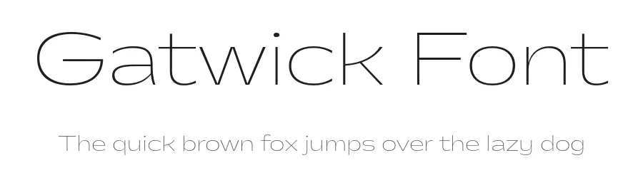 Gatwick Font by Valerio Monopoli — Sans Serif Font