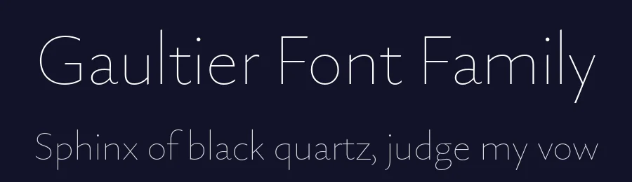 Gaultier Font Family by Mateusz Machalski — Sans Serif Font — thumbnail 2