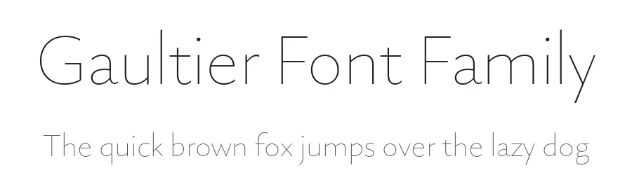 Gaultier Font Family by Mateusz Machalski — Sans Serif Font
