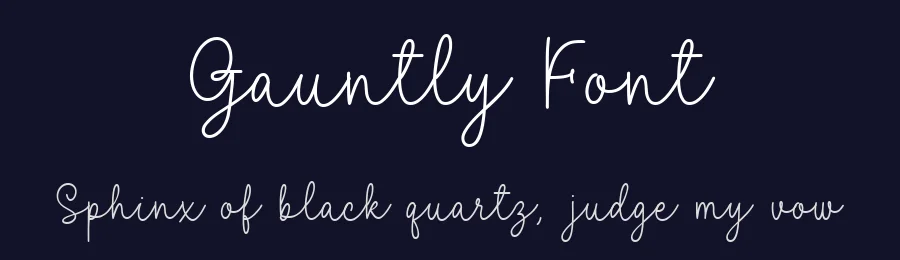Gauntly Font by nhfonts — Decorative Font — thumbnail 2