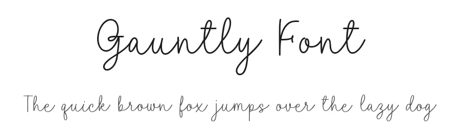 Gauntly Font by nhfonts — Decorative Font
