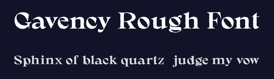 Gavency Rough Font by craftsupplyco — Display Font — thumbnail 2