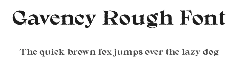 Gavency Rough Font by craftsupplyco — Display Font
