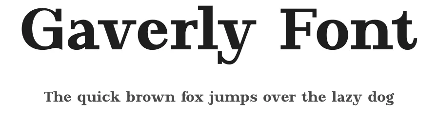 Gaverly Font by Rantautype — Slab Serif Font