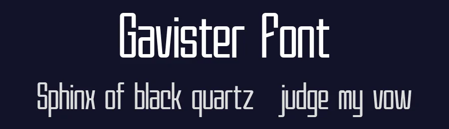 Gavister Font by Flawless And Co — Display Font — thumbnail 2