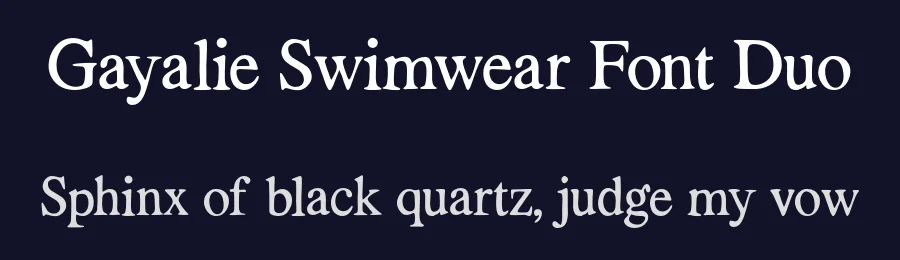 Gayalie Swimwear Font Duo by afkaristudio — Display Font — thumbnail 2