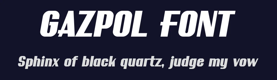 GAZPOL FONT by Rautan Studio — Display Font — thumbnail 2