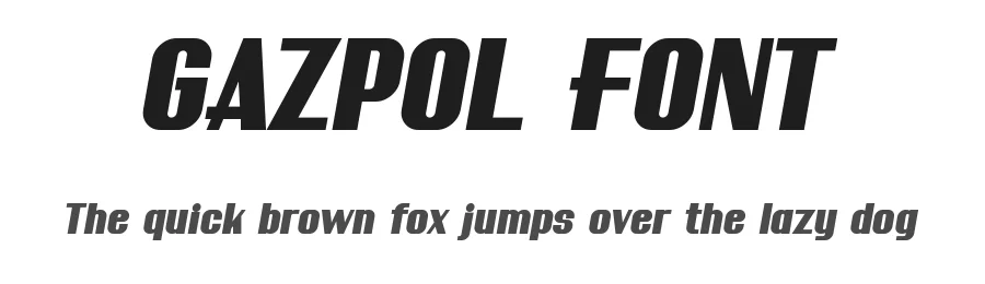 GAZPOL FONT by Rautan Studio — Display Font