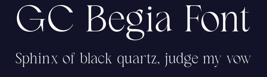 GC Begia Font by Glyphonic — Display Font — thumbnail 2