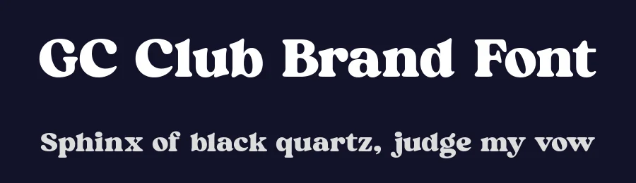 GC Club Brand Font by Glyphonic — Display Font — thumbnail 2