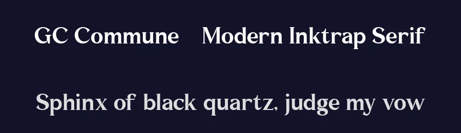 GC Commune – Modern Inktrap Serif by Glyphonic — Display Font — thumbnail 2