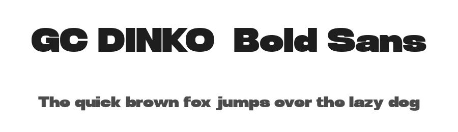 GC DINKO – Bold Sans by Glyphonic — Display Font