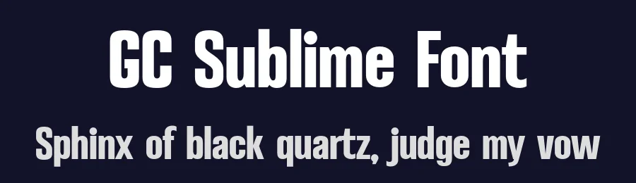 GC Sublime Font by Glyphonic — Display Font — thumbnail 2