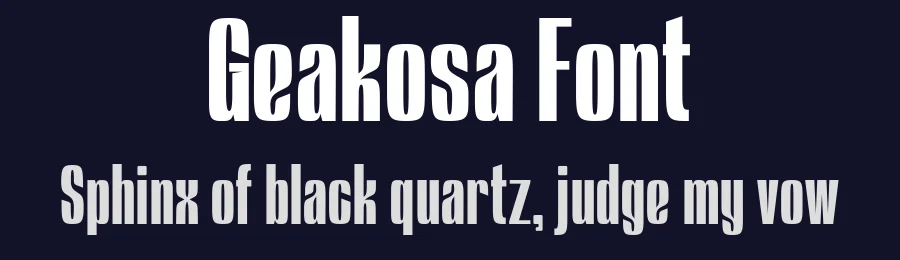 Geakosa Font by Kulokale — Sans Serif Font — thumbnail 2