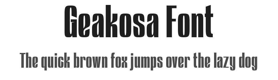 Geakosa Font by Kulokale — Sans Serif Font