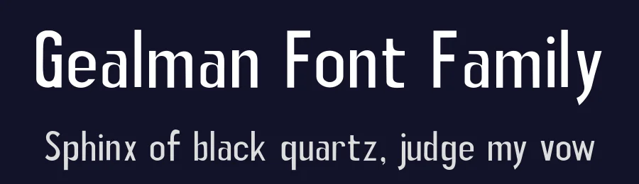 Gealman Font Family by Mofr 24 — Sans Serif Font — thumbnail 2