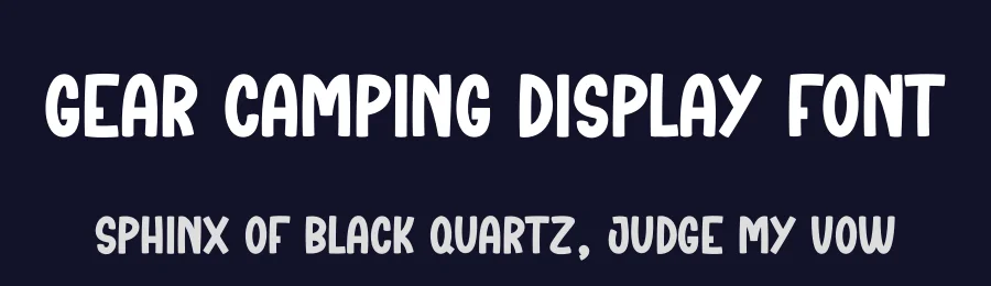 Gear Camping Display Font by creativeletter — Display Font — thumbnail 2